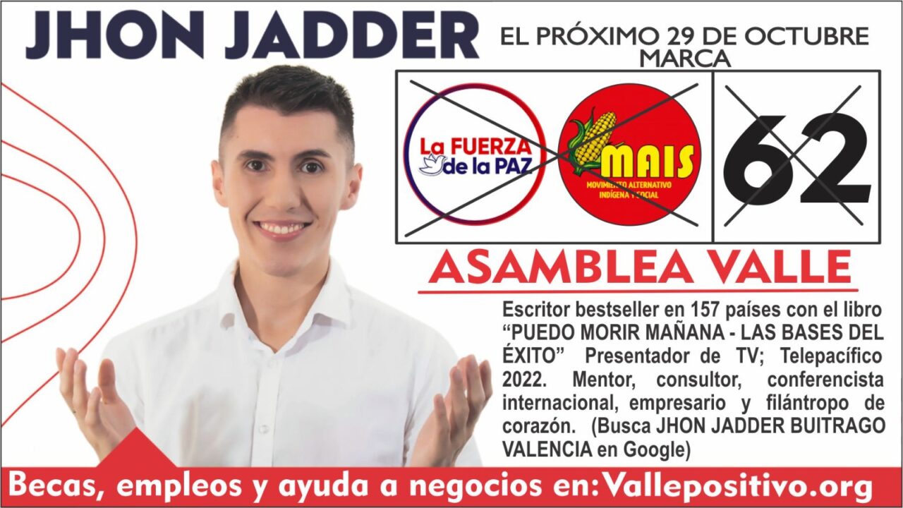 Letra: Tengo Muchas Ganas de Votar Por Jhon Jadder Diputado 2024-2027 (Canción)